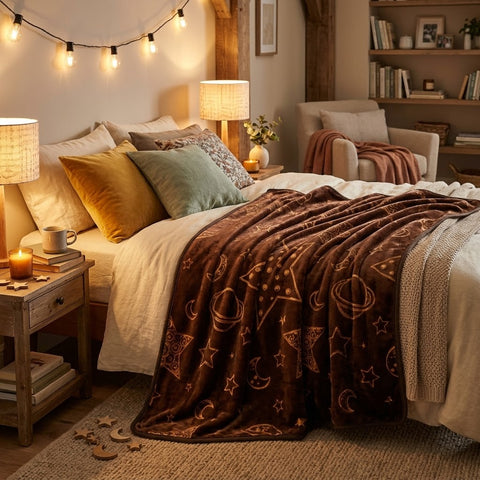 Double plai plush blanket