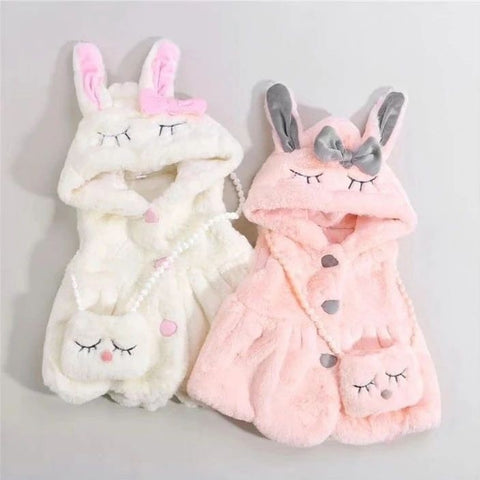 Bunny hoodies with mini purse
