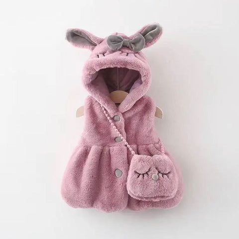 Bunny hoodies with mini purse