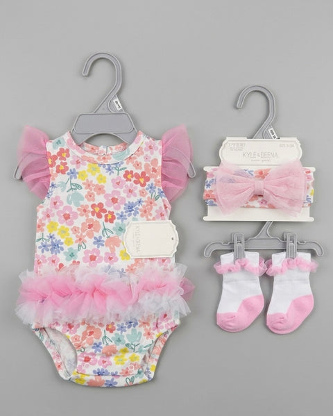 Colourful flora summer set