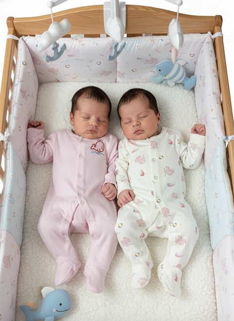 Cute whale sleep suits