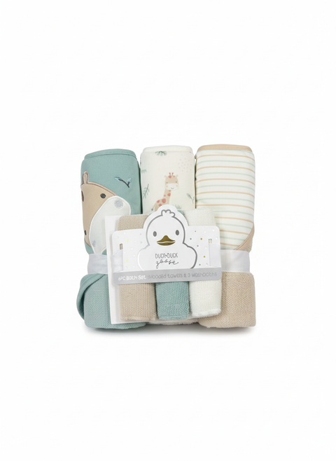 Cute zebra towel set