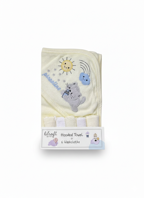 Cute clouds towel set