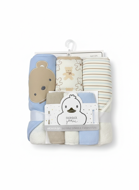 Cute teddy towel set