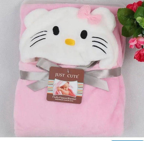 Hooded character blanket
