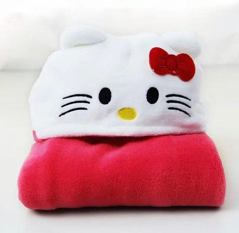 Hooded character blanket