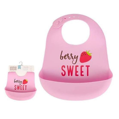 Berry sweet silicone bib