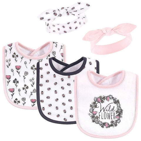 Wild flower bib and bands set