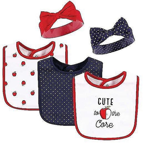 Red blue bibs and bands set