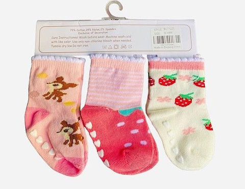 Pink fox socks set