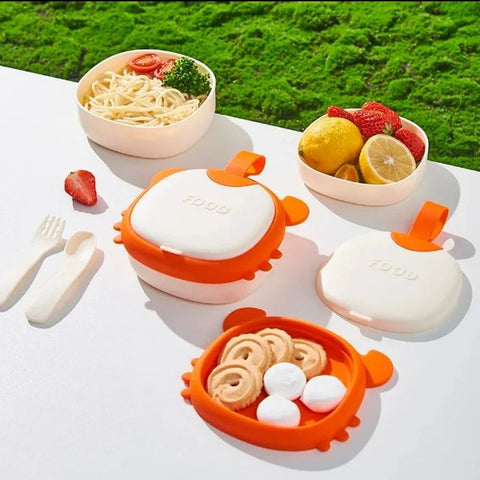 Kids silicone lunch box / bowl set