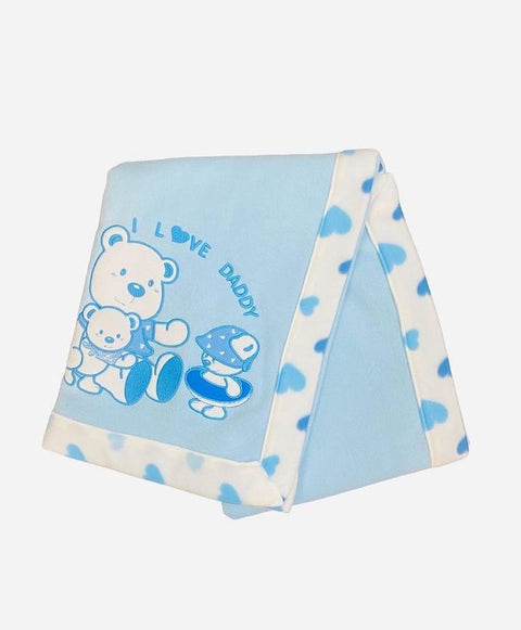 I love daddy blue blanket