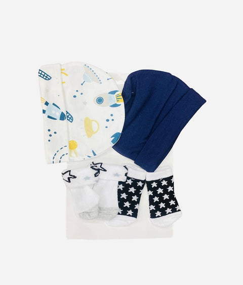 Navy planet cap set
