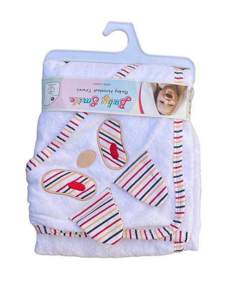 white bear bath towel