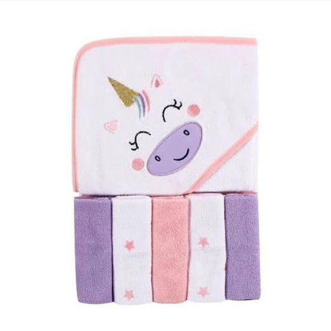 magical unicorn bath towel set
