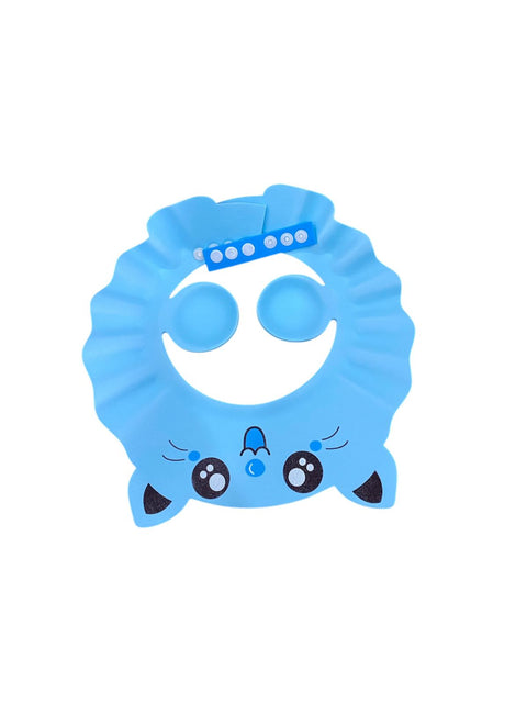 Blue shower cap
