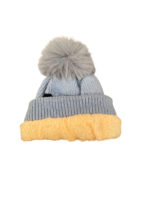 Woolen inner fur cap