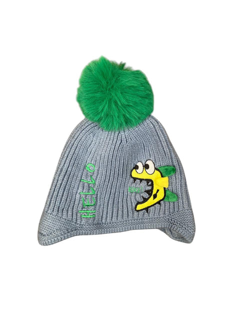 Hello dino woolen cap