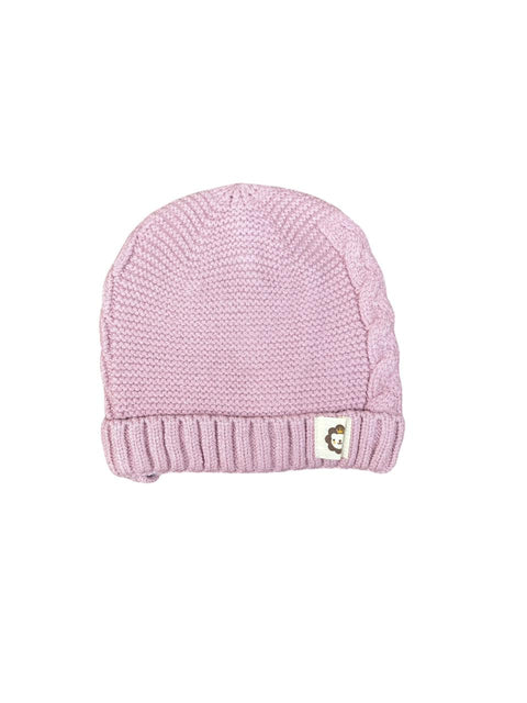 Newborn solid wool cap