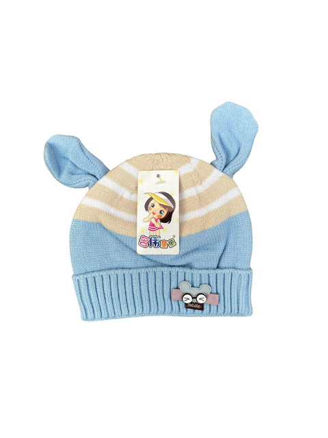 Blue ear newborn cap