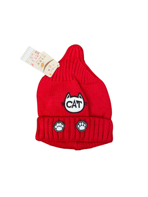 Cat woolen cap