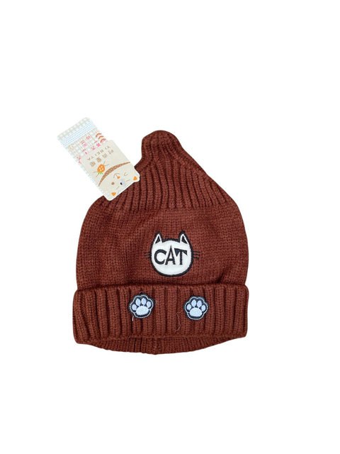 Cat woolen cap
