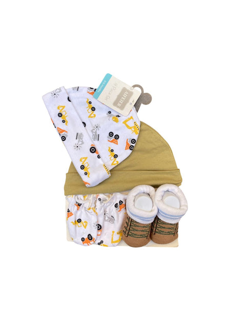 Brown builder cap set