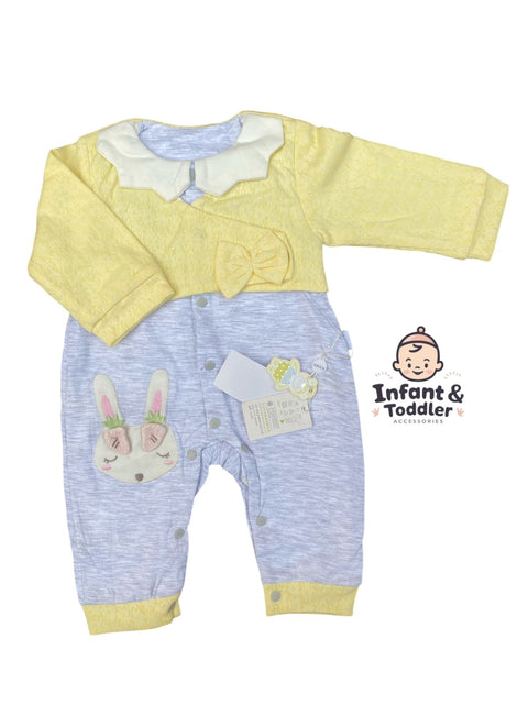 Lime baby bear romper