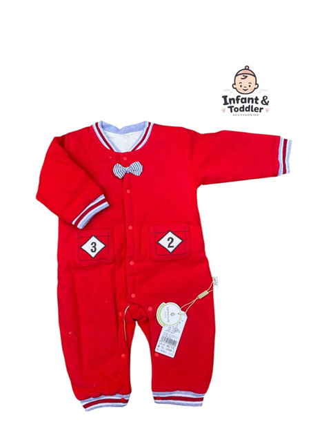 Little handsome polyster filled romper