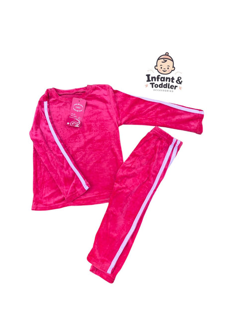 Velvet track suit