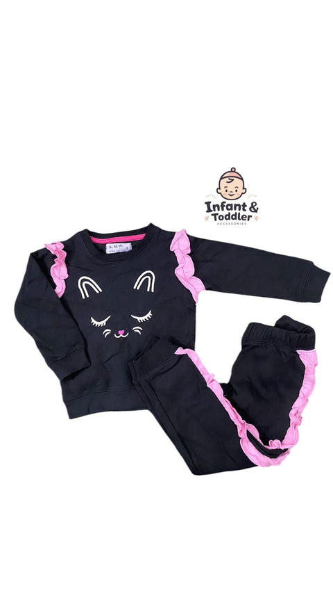 Black kitty winter tracksuit