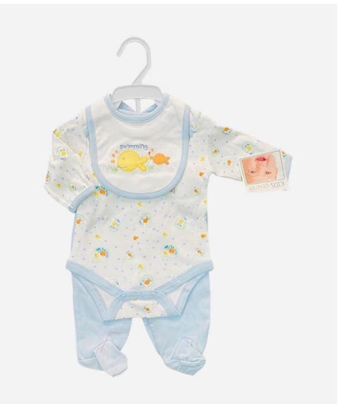 3 pcs blue set