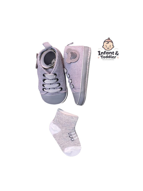 Grey bear shoes