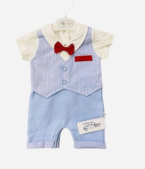 Sky blue formal romper