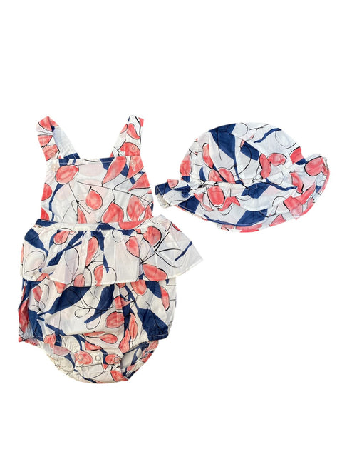 Cute summer romper with hat