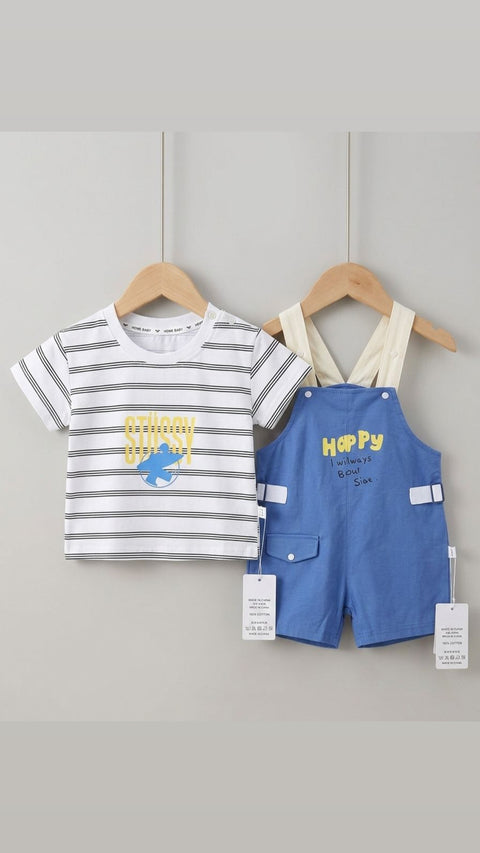 Happy baby dungaree set