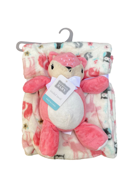 Fox Blanket with Teddy bear