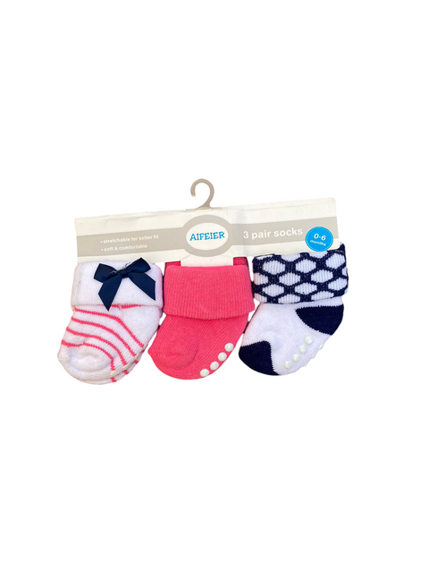 Blue bow socks set