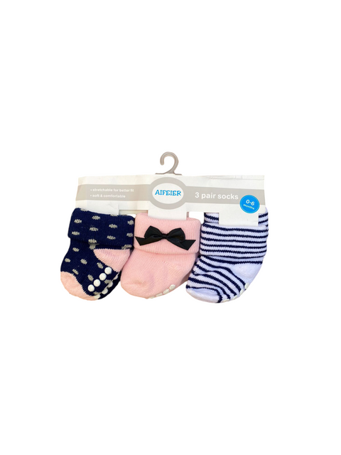 Black bow socks set