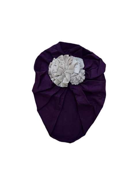 Floral turban cap