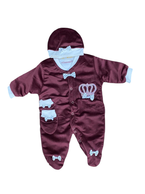Maroon 3 pcs winter set