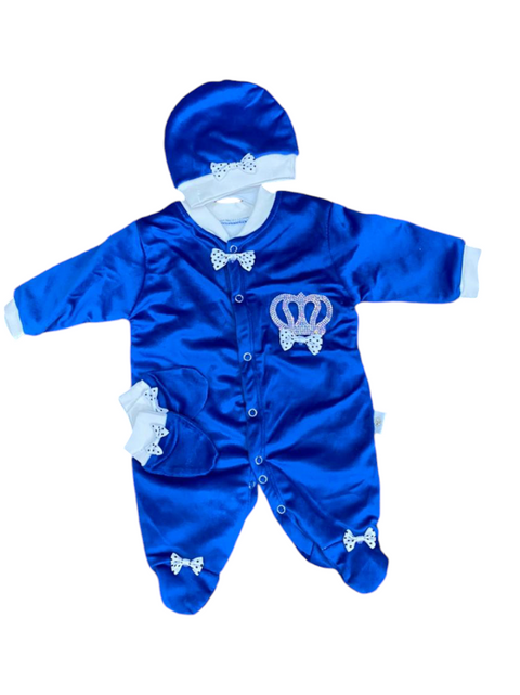 Royal blue 3 pcs winter set