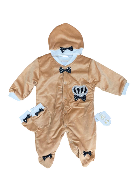 Caramel beige 3 pcs winter set