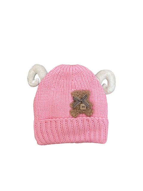 Velvet horn wollen cap
