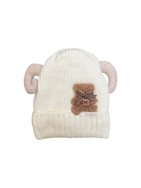 Velvet horn wollen cap