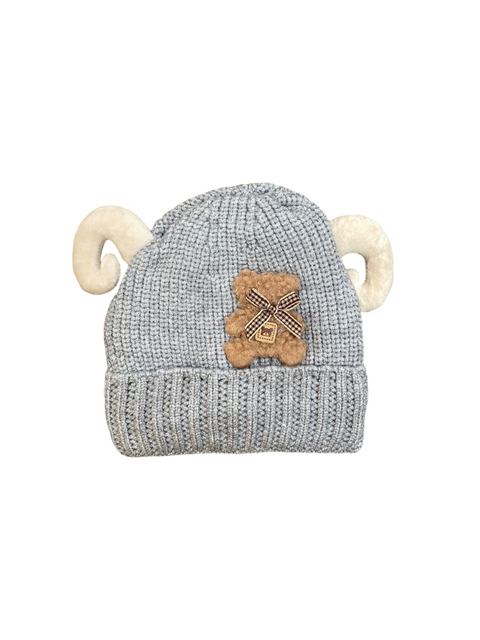 Velvet horn wollen cap