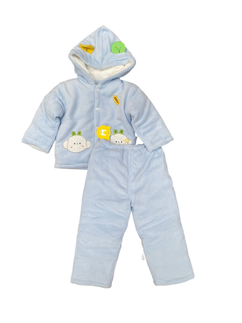 Polyester filled hooded dress