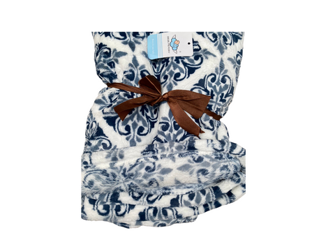 Blue baby blanket
