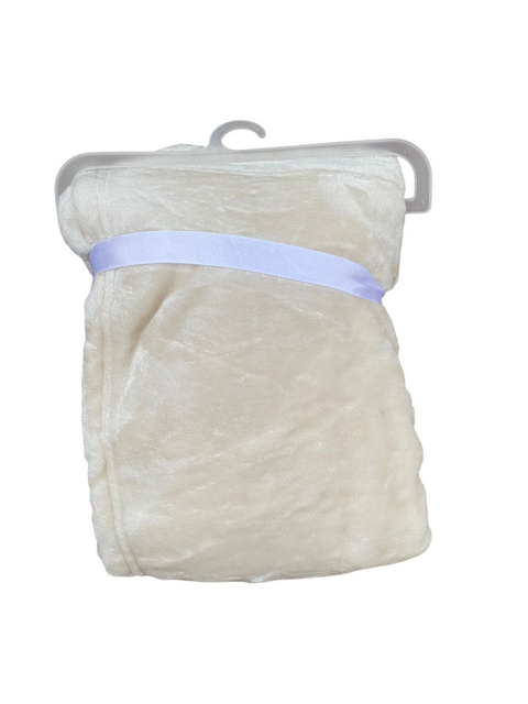 Beige bear blanket with stuff toy attached napkin