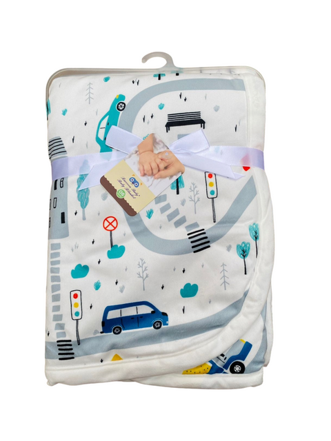 Car theme Sherpa blanket